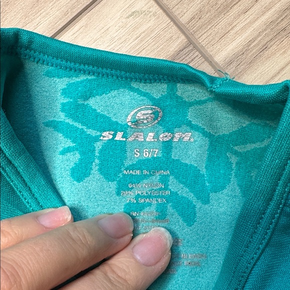 Teal and Pink Kids Long Sleeve winter layer - Picture 5 of 5